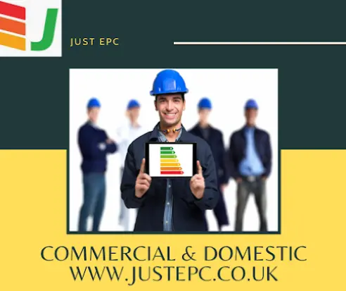 Just EPC assessor displaying an EPC rating for a property in Manchester