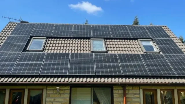 Rooftop solar panel system serviced and inspected by MCS-certified installers in Manchester